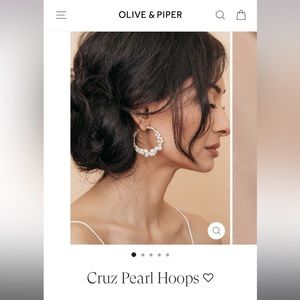 Olive and Piper Pearl Hoops
